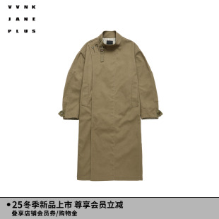 立领工装 PLUS冬季 风衣外套女J540952041C JANE VVNK