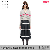 VVNK 羊毛混纺学院感百褶半身裙女J310750009A 新品 JANE PLUS春季
