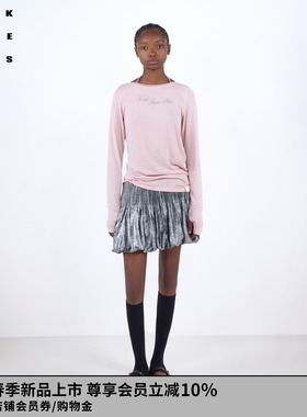 VVNK JANE PLUS2026春季新款不对称剪裁长袖T恤女J614059311B