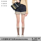 复古方型中高腰牛仔短裤 VVNK 新品 PLUS春季 子女J311857206A JANE