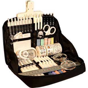 超耐脏！12层大容量笔袋女生2026超火新款文具盒男孩初中小学生用铅笔盒文具袋黑色简约高颜值ins风小众笔盒