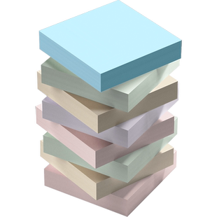 便利贴初中生专用便签纸贴纸高颜值小学生用便签本有粘性强彩色标签纸考研笔记贴莫兰迪色系记事贴便签本可撕