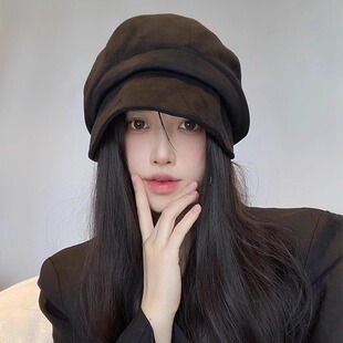 Monstar Lee日本设计师联名款渔夫帽女冬季大头围贝雷帽堆堆帽子