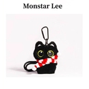 Monstar 小黑猫包包挂件可爱毛绒玩偶钥匙扣 Lee日本设计师联名款