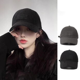 Monstar 棒球帽女复古水洗鸭舌帽大头围帽子 Lee日本设计师联名款