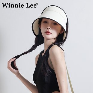 Winnie 防晒帽女防紫外线空顶可折叠遮阳帽子 Lee日本设计师联名款