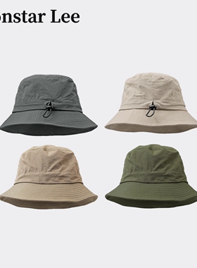 Monstar Lee日本设计师联名款大头围渔夫帽子登山帽户外夏季防晒
