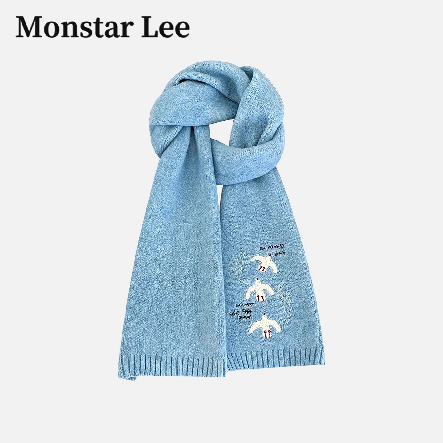 MonstarLee日本设计师联名款围巾