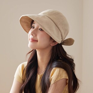 夏季 防晒帽女鸭舌帽渔夫帽子显脸小 Lee日本设计师联名款 Monstar