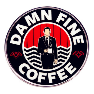 Twin Peaks双峰咖啡胸针经典美剧别针胸章金属合金徽章配饰