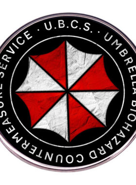生化危机保护伞公司标志胸针丧尸电影灵感别针胸章金属合金徽章