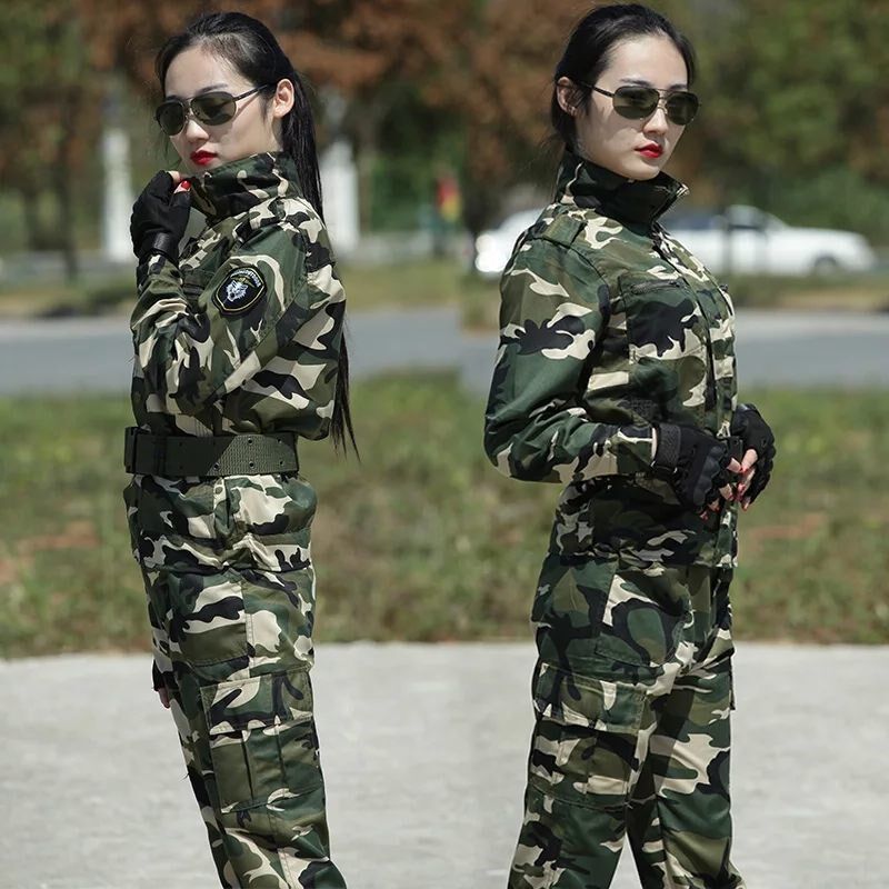春秋迷彩服男套装户外多袋劳保