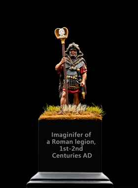 魔铸馆EKcasting收藏金属兵人-罗马系列-皇帝肖像旗手-进阶纪念款