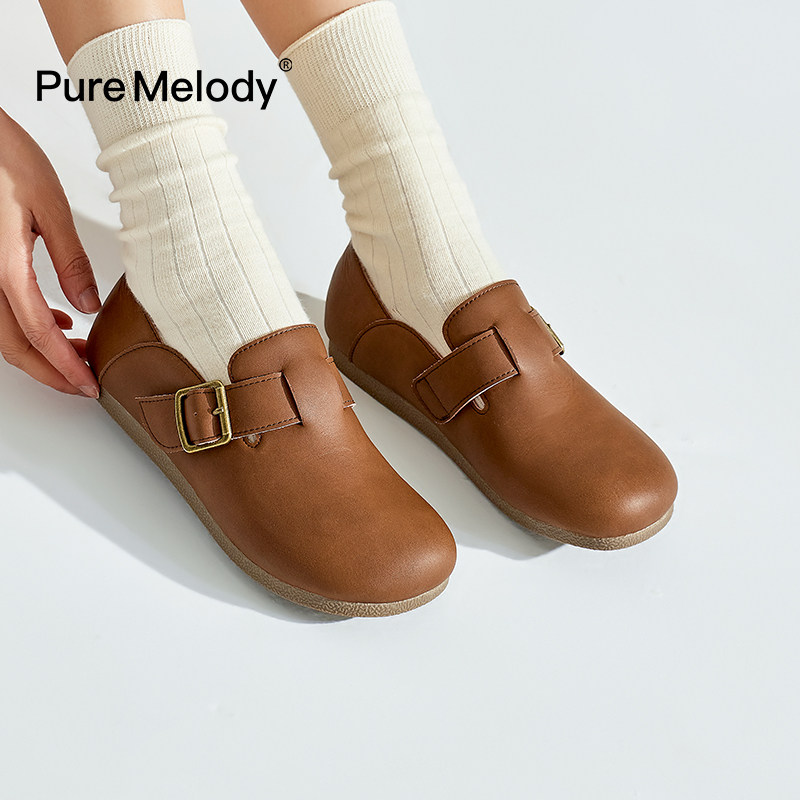 PM复古勃肯女鞋百搭一脚蹬平底