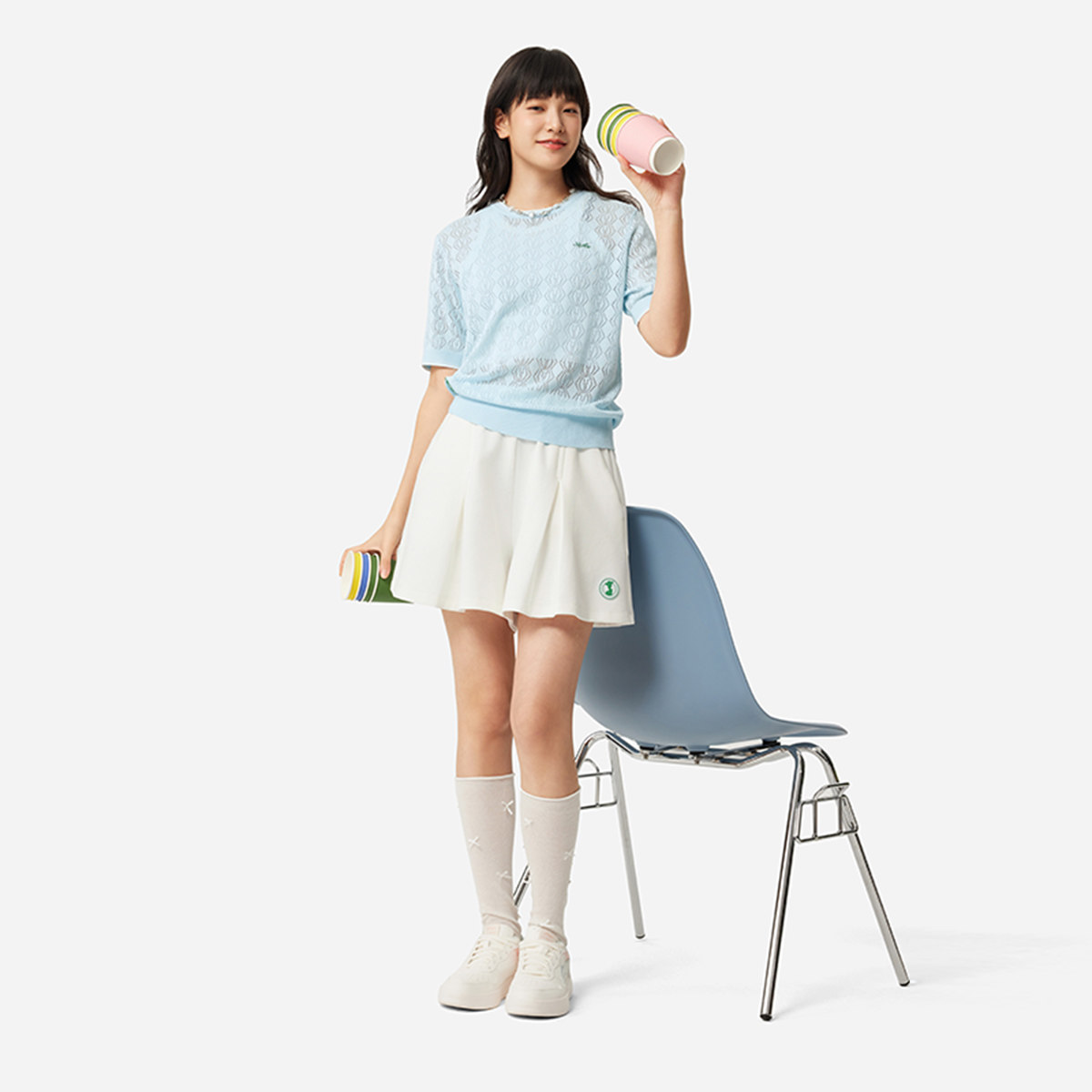 李宁运动短裙2025夏季新款皮克斯玩具总动员女子宽松裙裤ASKV264