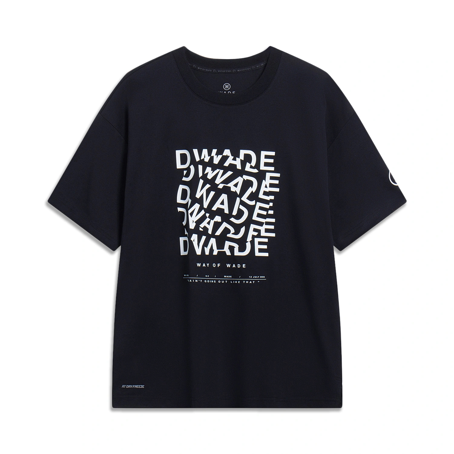 李宁T恤男子2023夏季新韦德系列时尚冰感舒适短袖文化衫AHST327LL