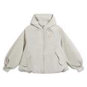 李宁女小大童加绒保暖防泼水宽松运动风衣YFDW008