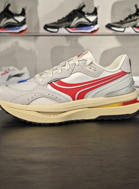 李宁2024新品征荣 M1000女子反光轻量高回弹经典休闲鞋AGCU078