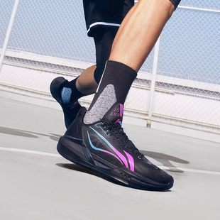 李宁篮球鞋轻速3男款轻质缓震回弹耐磨抓地低帮篮球运动鞋ABPV005