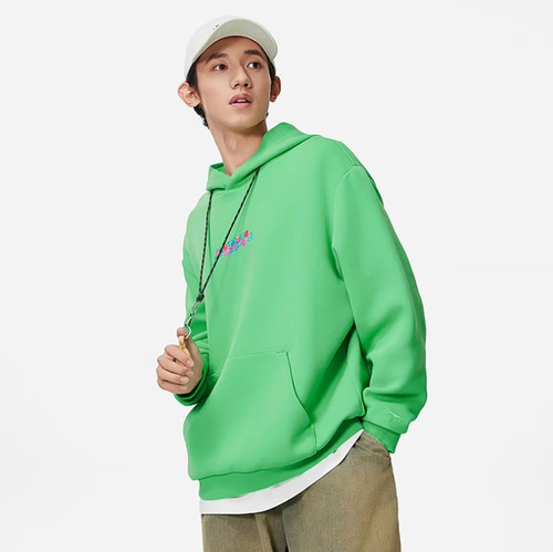 李宁卫衣男2024春季新款潮流时尚保暖套头连帽运动上衣AWDU023LL