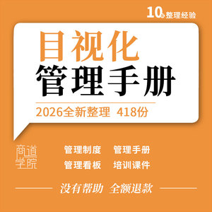企业工厂车间仓库目视化管理制度方案活动手册现场改善思维导图