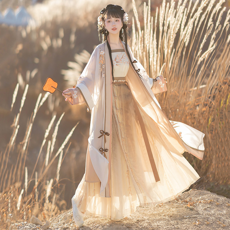 花小衣原创汉服女【暮竹兮】宋制褙子吊带百迭裙刺绣印花日常春款,女装/女士精品,汉服半身裙,淘宝优惠券,粉丝福利购,淘宝优惠卷