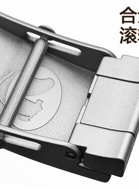 男士滚轴皮带皮带扣扣头自动腰带无牙平滑配件3.5无孔裤带卡子