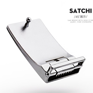 皮带头平滑扣头3.3腰带扣头男板扣高档裤带头打眼皮带扣尾夹3.5cm