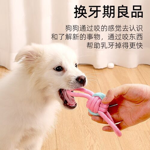 狗狗玩具绳子小狗磨牙耐咬绳结球