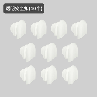 洞洞板安全扣免打孔置物架墙面金属不锈钢墙上挂钩挂板防脱落配件