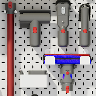 洞洞板定制配件适配吸尘器免打孔墙上置物家政柜金属收纳架
