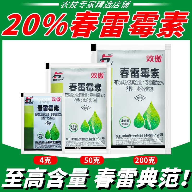 20%高含量春雷霉素农药杀菌剂