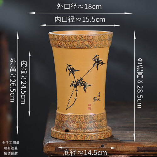 精品紫砂花盆兰花专用盆