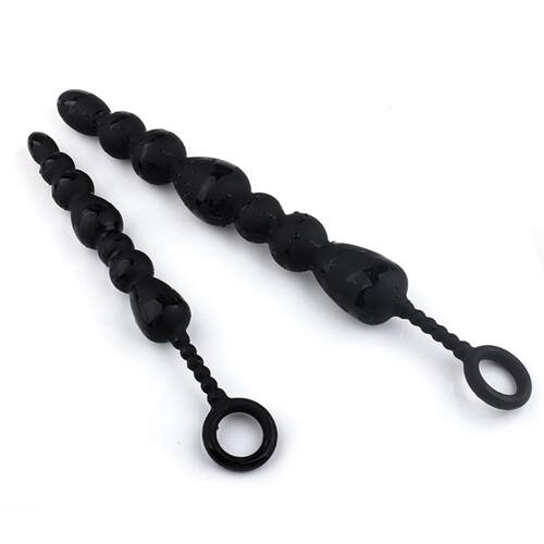 Silicone Anal Plug for Men's Posterior Pull Beads for Novice