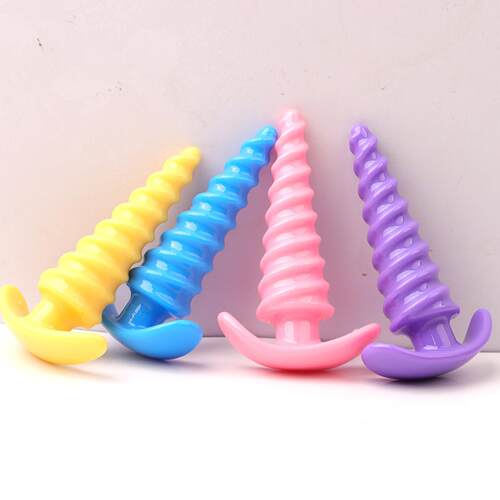 Queen spiral pattern anal plug out invisible wearing back co