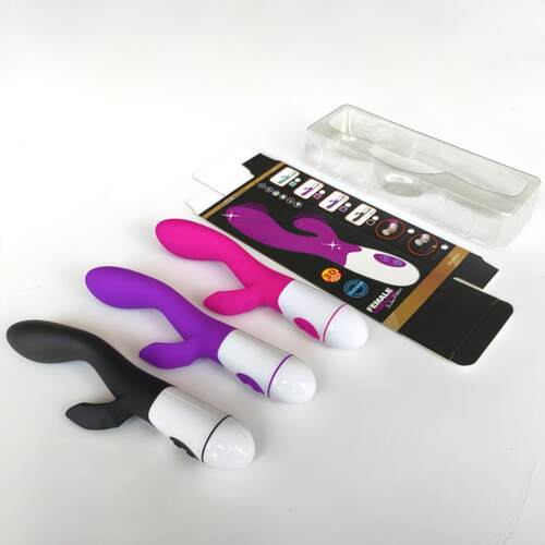 ASilicone fashion G-spot double shock simulation massage sti