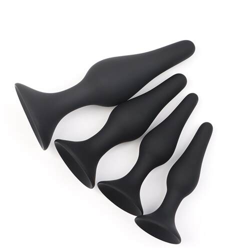 Silicone Suction Cup Anal Plug Small Novice Open Anal Poster