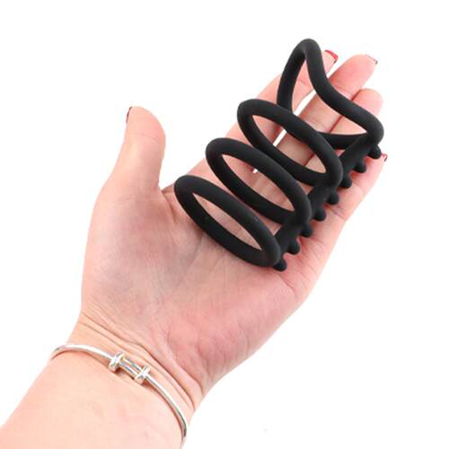 Silicone Penis Ring Dragon Bone Ring Men's Sex Genie Silicon