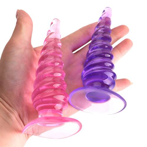 Silicone Anal Plug Spiral Posterior Beads Female Special-Sha