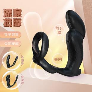 Double Ring Locking Vestibule Anal Masturbation Penile Colla