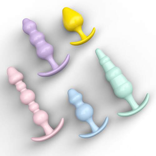 Secret Love Anal Plug, Buttplug with Beads, Male and Female