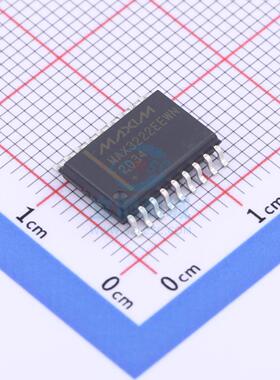 RS232芯片 MAX3222EEWN+T SO-18 MAXIM(美信)