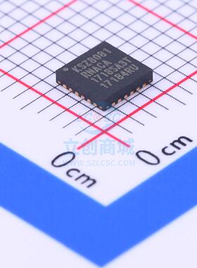 以太网芯片 KSZ8081RNACA-TR QFN-24_4x4x05P MICROCHIP(美国微芯