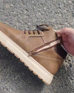 外贸鞋原单库存尾货小瑕疵鞋冬季 加毛款男靴中高帮短靴棉鞋44+45