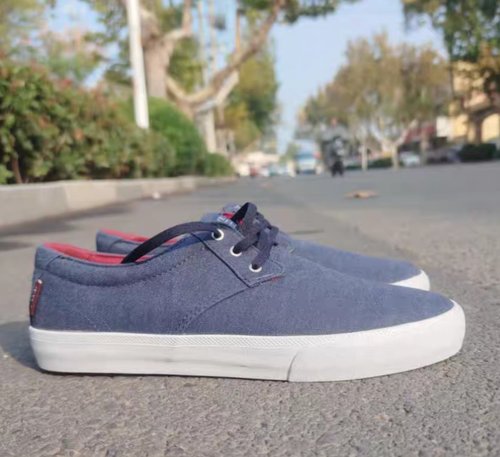外贸鞋 原单鞋 库存鞋 滑板鞋 加厚减震鞋垫小瑕疵 帆布鞋蓝43