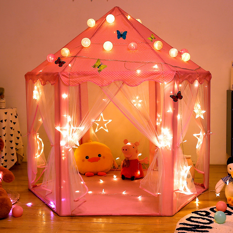 儿童帐篷室内外超大公主屋城堡小房子宝宝过家家女孩家用分床神器