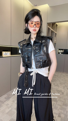 2024春季新款欧洲站皮马甲