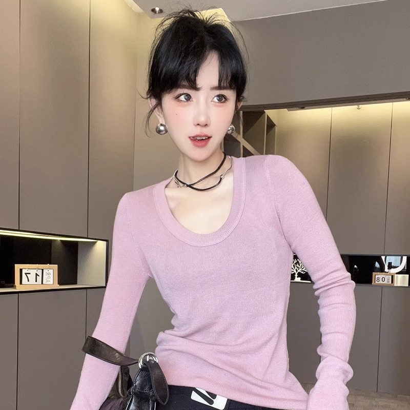 长袖羊毛衫女2024秋季新款女装