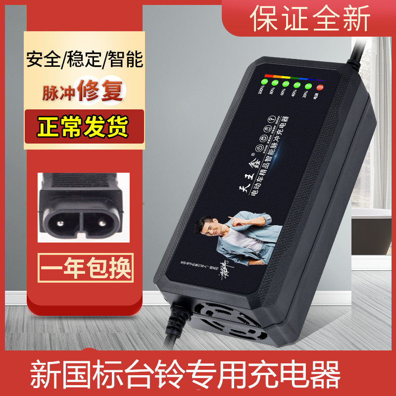 原装正品台铃两孔电动车电瓶充电器48V12AH60V20AH72V30A自动断电-封面