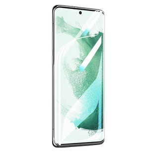 适用三星s22手机膜S22ultra水凝钢化膜s22+全屏覆盖s22u贴膜保护膜s22plus原厂十uv全胶全包高清软膜配件